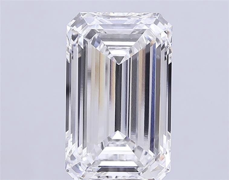 11.05ct F VVS2 Rare Carat Ideal Cut Emerald Lab Grown Diamond