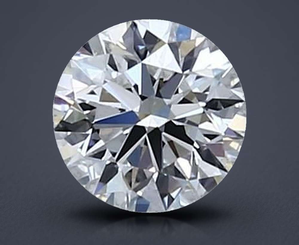0.52ct H VVS2 Rare Carat Ideal Cut Round Diamond