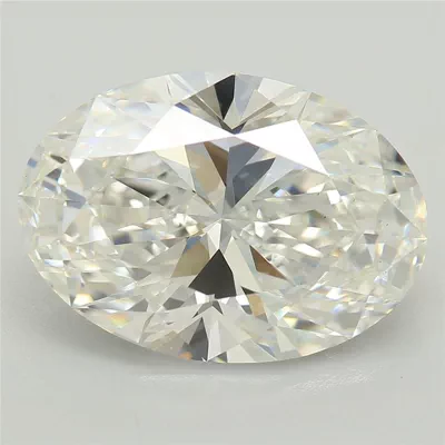 3.81ct F VS1 Rare Carat Ideal Cut Oval Lab Grown Diamond
