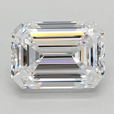 1.54ct D VVS1 Rare Carat Ideal Cut Emerald Lab Grown Diamond