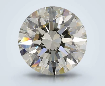 3.73ct K SI1 Rare Carat Ideal Cut Round Diamond