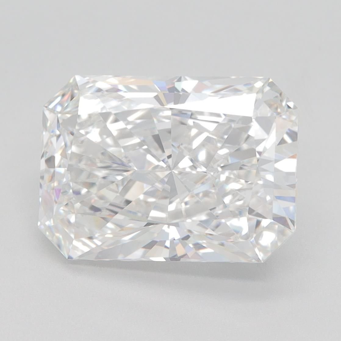 4.11ct F VVS2 Rare Carat Ideal Cut Radiant Lab Grown Diamond