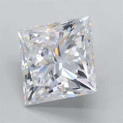 3.06ct D VS1 Rare Carat Ideal Cut Princess Lab Grown Diamond