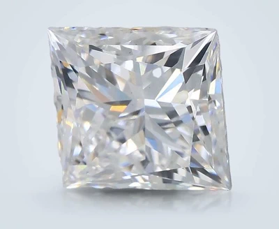 3.06ct D VS1 Rare Carat Ideal Cut Princess Lab Grown Diamond