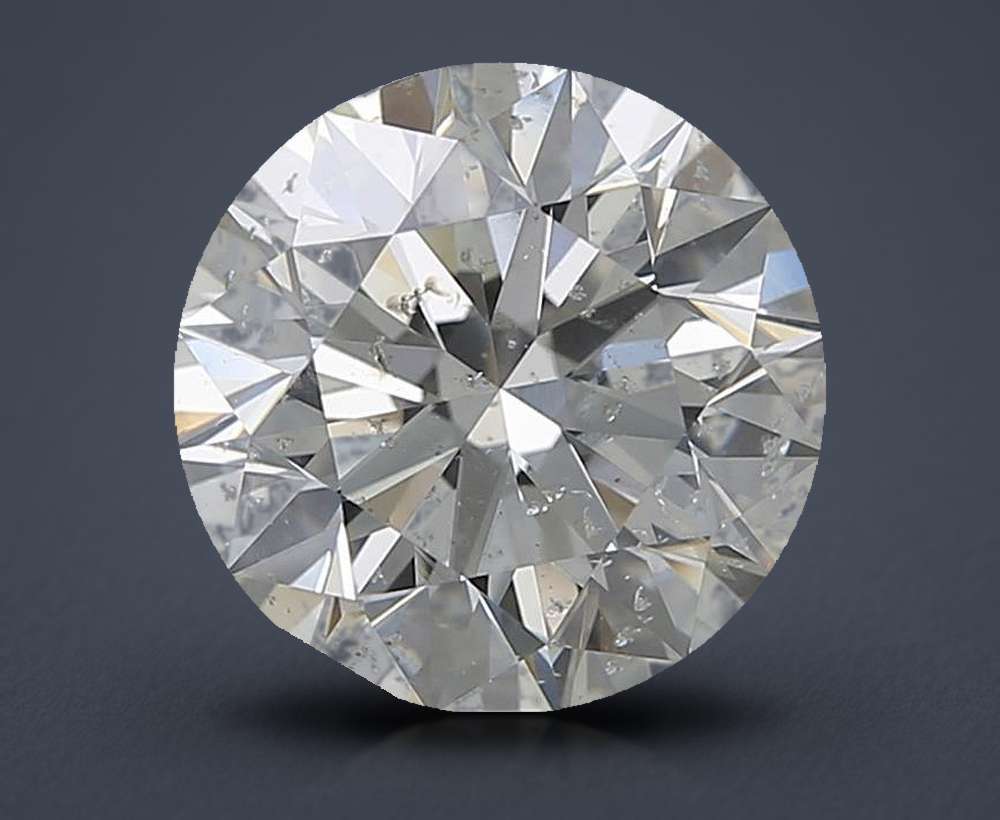 2.50ct I SI2 Rare Carat Ideal Cut Round Diamond