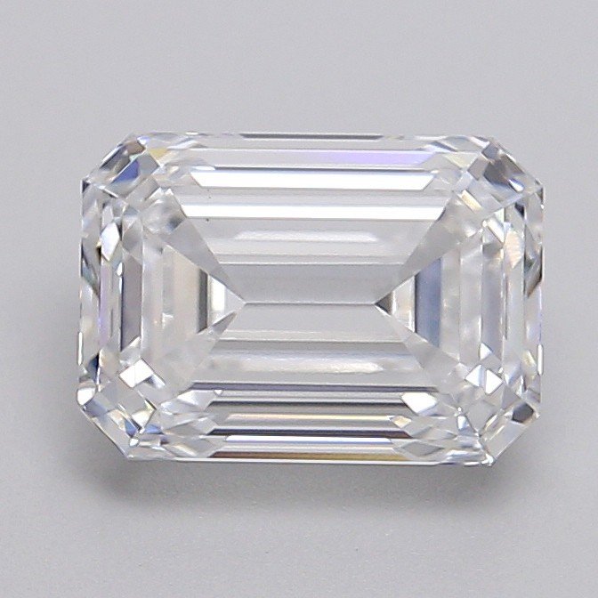 2.59ct D VS1 Excellent Cut Emerald Lab Grown Diamond