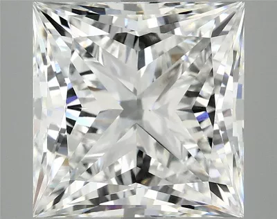 7.62ct E VVS2 Rare Carat Ideal Cut Princess Lab Grown Diamond