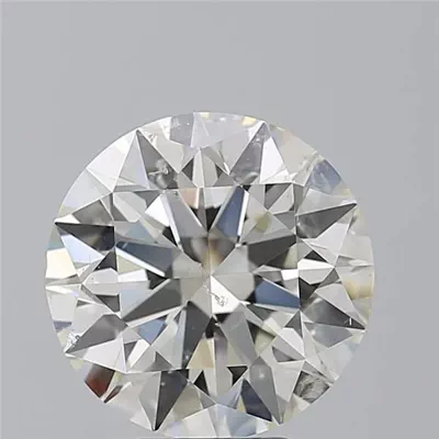 5.29ct J SI2 Rare Carat Ideal Cut Round Diamond