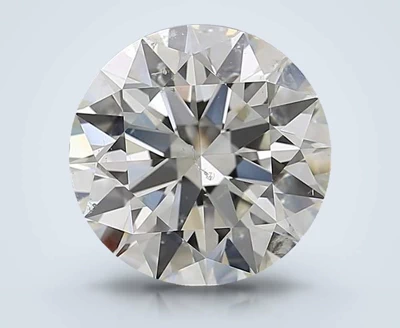 5.29ct J SI2 Rare Carat Ideal Cut Round Diamond