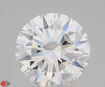 5.01ct G VVS2 Rare Carat Ideal Cut Round Diamond