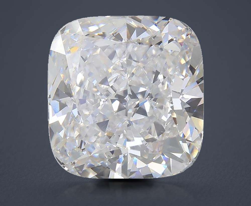18.25ct E VVS2 Rare Carat Ideal Cut Cushion Lab Grown Diamond