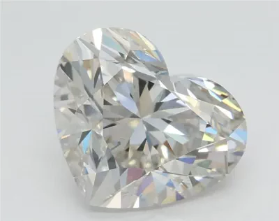 3.01ct H VS2 Rare Carat Ideal Cut Heart Lab Grown Diamond