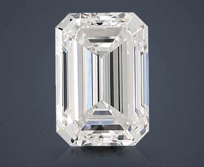 6.08ct E VVS2 Rare Carat Ideal Cut Emerald Lab Grown Diamond