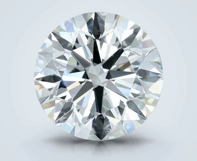7.02ct K SI1 Rare Carat Ideal Cut Round Diamond