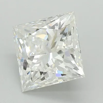 1.09ct D VS1 Rare Carat Ideal Cut Princess Lab Grown Diamond