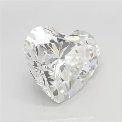 5.09ct F VVS2 Rare Carat Ideal Cut Heart Lab Grown Diamond