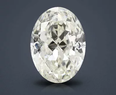 4.03ct K SI1 Rare Carat Ideal Cut Oval Diamond