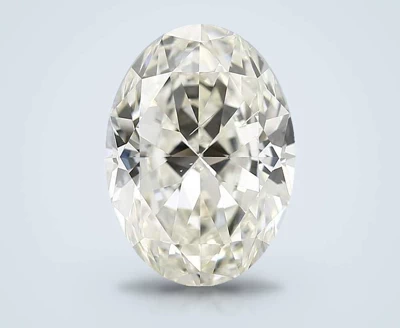 4.03ct K SI1 Rare Carat Ideal Cut Oval Diamond