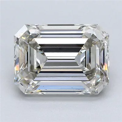 3.01ct I VS1 Rare Carat Ideal Cut Emerald Lab Grown Diamond