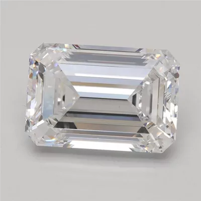 5.09ct E VVS2 Rare Carat Ideal Cut Emerald Lab Grown Diamond