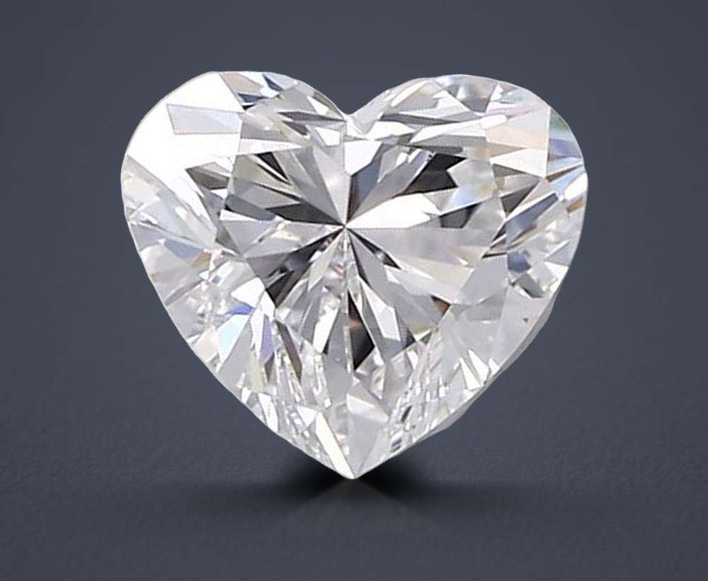 1.01ct D VS1 Rare Carat Ideal Cut Heart Lab Grown Diamond