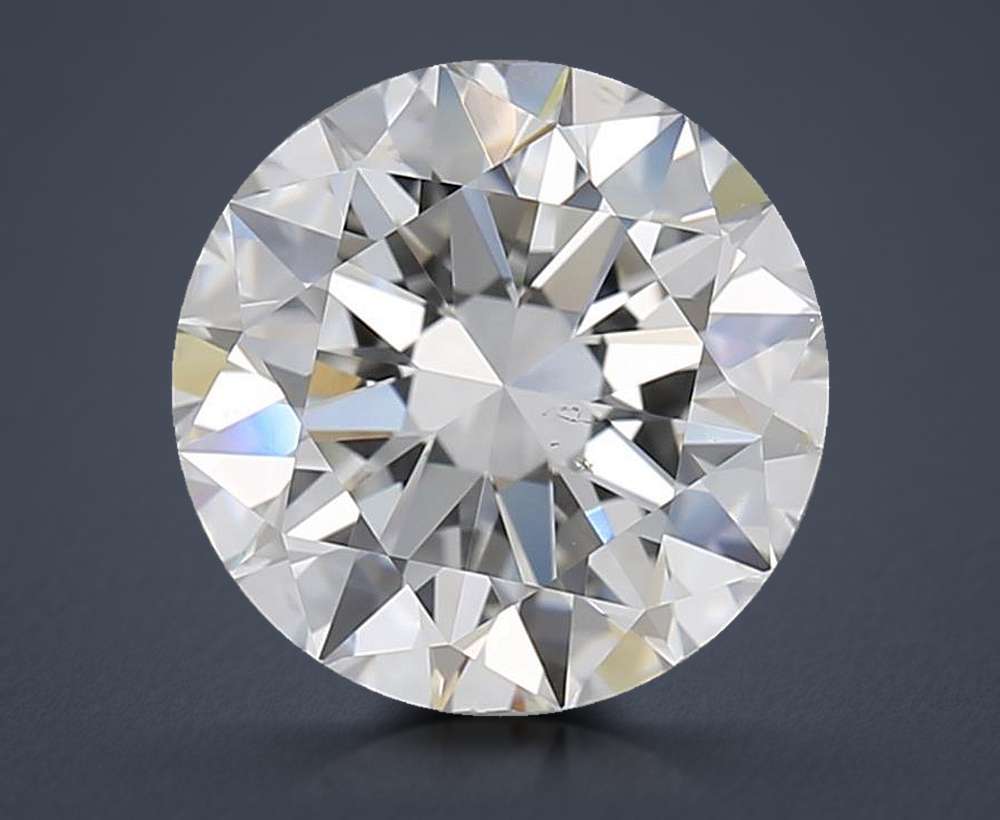 2.12ct E SI1 Rare Carat Ideal Cut Round Diamond