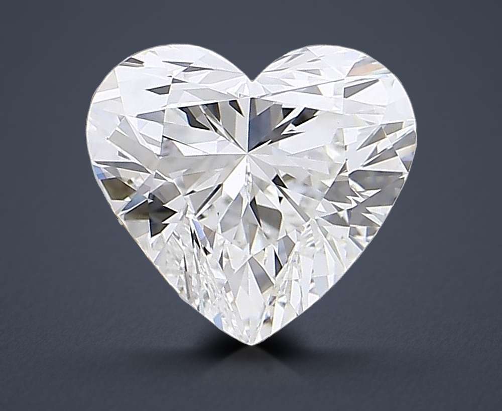 5.07ct F VVS2 Rare Carat Ideal Cut Heart Lab Grown Diamond