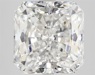 3.56ct F SI1 Rare Carat Ideal Cut Radiant Diamond