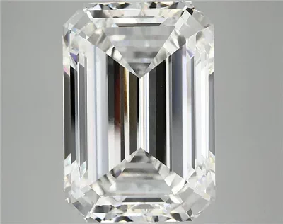 12.29ct F VVS2 Rare Carat Ideal Cut Emerald Lab Grown Diamond