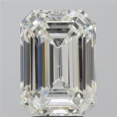 4.50ct J VS2 Rare Carat Ideal Cut Emerald Diamond