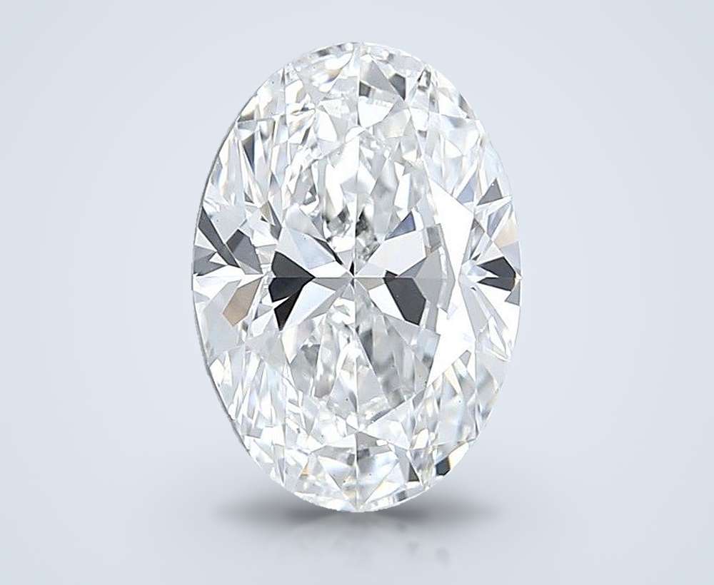 5.02ct E VS1 Rare Carat Ideal Cut Oval Lab Grown Diamond
