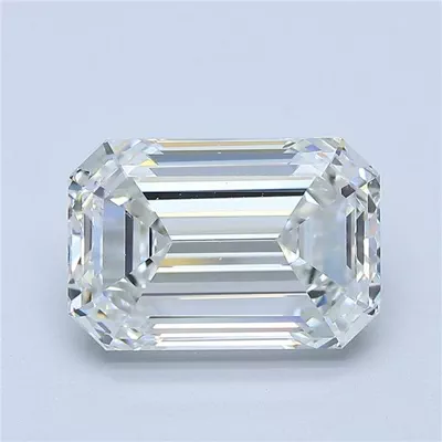 4.01ct H VS2 Excellent Cut Emerald Diamond