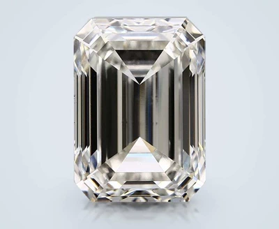 15.10ct H VS2 Rare Carat Ideal Cut Emerald Lab Grown Diamond