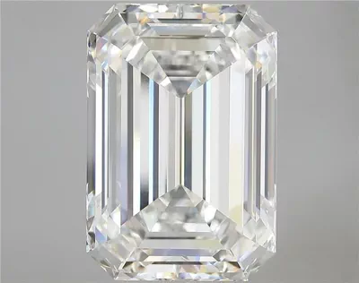 15.99ct F VVS2 Rare Carat Ideal Cut Emerald Lab Grown Diamond