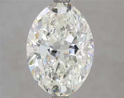 3.72ct J SI2 Rare Carat Ideal Cut Oval Diamond