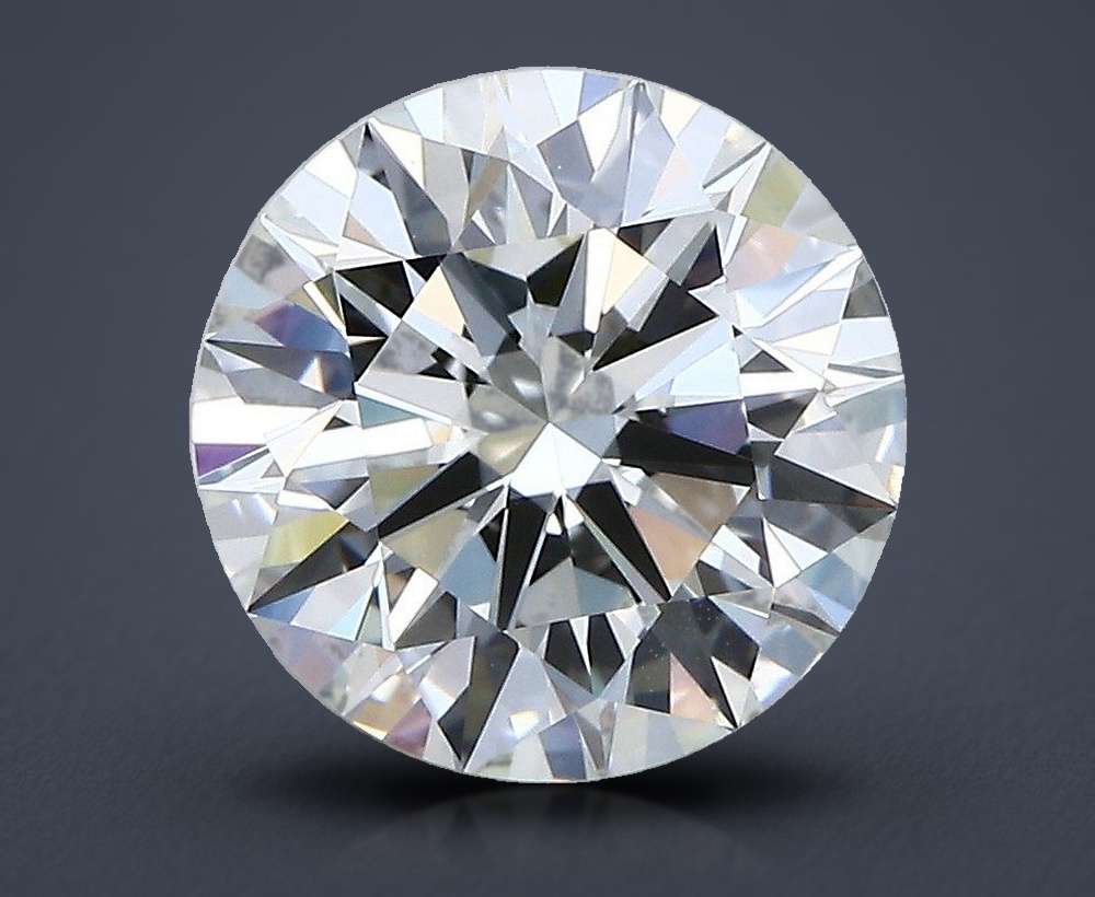 3.05ct J IF Rare Carat Ideal Cut Round Diamond