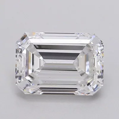 2.54ct D VS2 Very Good Cut Emerald Lab Grown Diamond