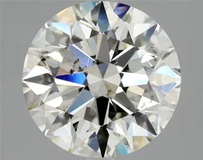 2.92ct K SI2 Rare Carat Ideal Cut Round Diamond