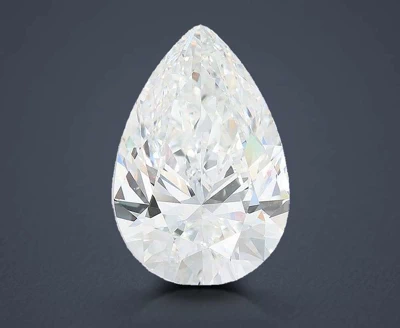 13.04ct E VVS2 Rare Carat Ideal Cut Pear Lab Grown Diamond