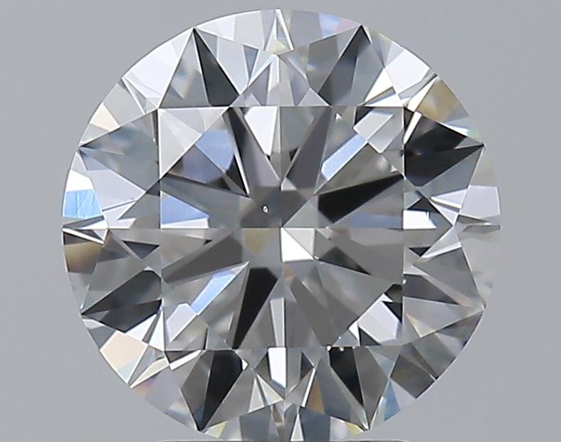 3.01ct E VS2 Rare Carat Ideal Cut Round Diamond