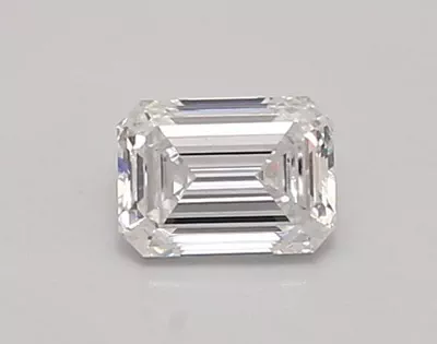 0.59ct D VVS2 Rare Carat Ideal Cut Emerald Lab Grown Diamond