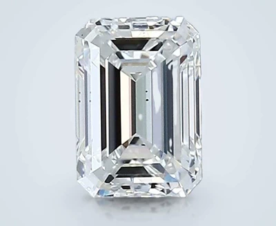 0.72ct E VVS2 Rare Carat Ideal Cut Emerald Diamond