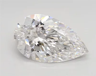 2.27ct D VVS2 Rare Carat Ideal Cut Pear Lab Grown Diamond