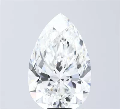 14.05ct E VVS2 Rare Carat Ideal Cut Pear Lab Grown Diamond