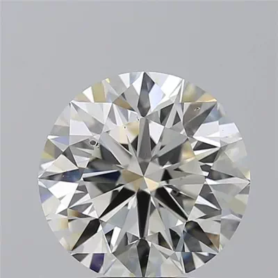5.01ct J SI1 Rare Carat Ideal Cut Round Diamond