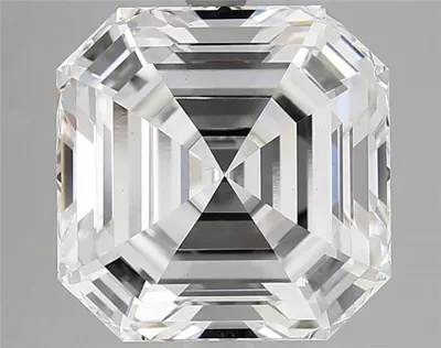 6.66ct F VS1 Rare Carat Ideal Cut Asscher Lab Grown Diamond