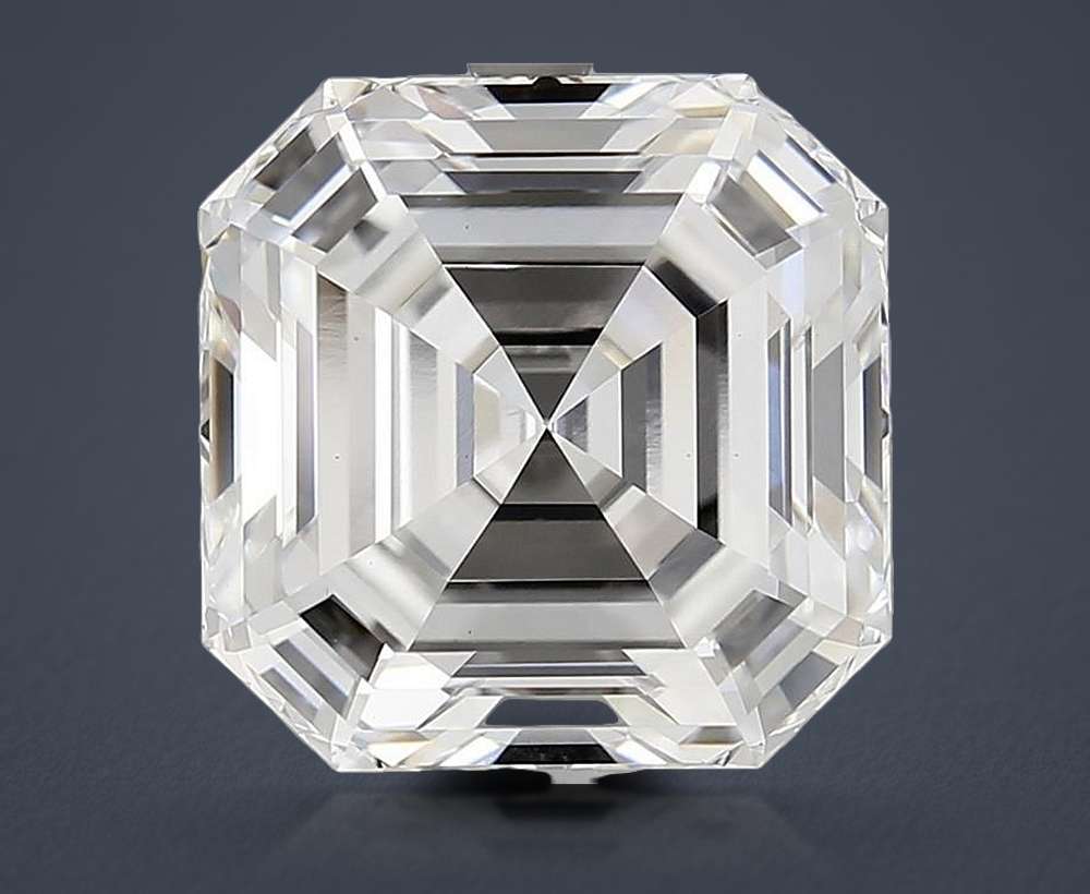 6.66ct F VS1 Rare Carat Ideal Cut Asscher Lab Grown Diamond