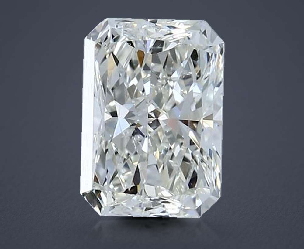 2.08ct J SI2 Rare Carat Ideal Cut Radiant Diamond