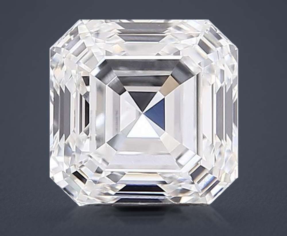 2.40ct F VVS2 Rare Carat Ideal Cut Asscher Lab Grown Diamond