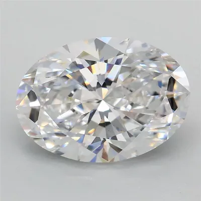 3.06ct D VS1 Rare Carat Ideal Cut Oval Lab Grown Diamond